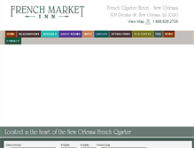 Tablet Screenshot of frenchmarketinn.com